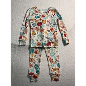 Jingles & Joy 2T Christmas Gingerbread Cookies Pajamas Set Kid's